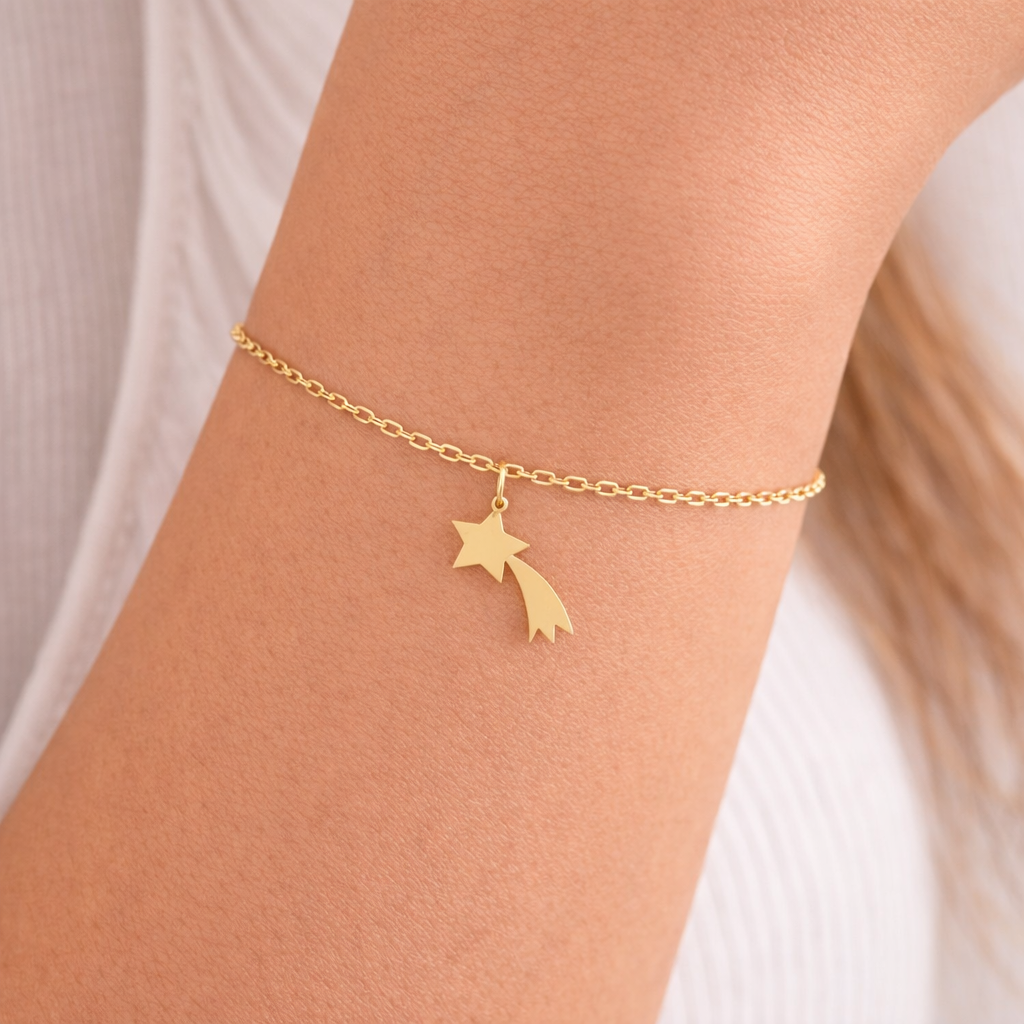 Sternschnuppe Armband 585 Gold AEA243