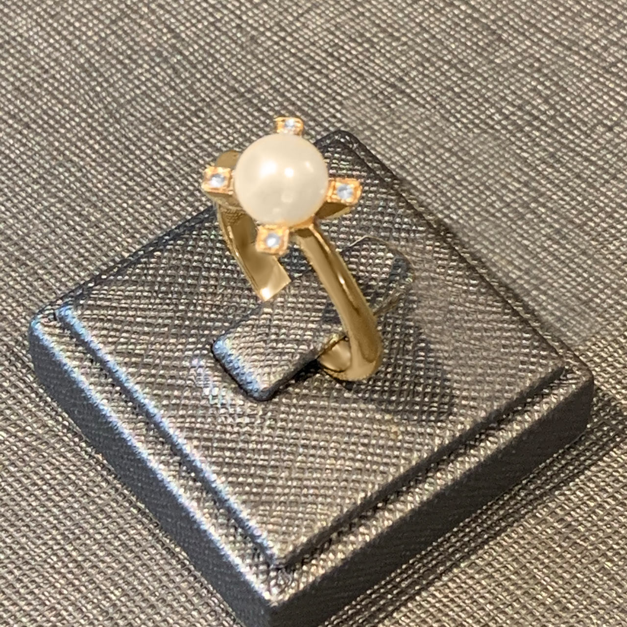 IMG_6579 Diamant Perlen Damen Ring aus 585/- Gold EXPR4004