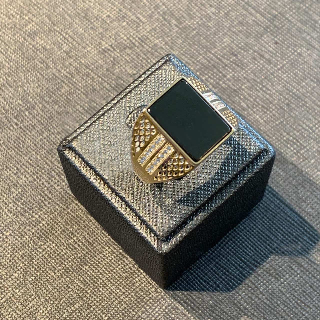 Siegel Ring Herren aus 585/- Gold EXR4179
