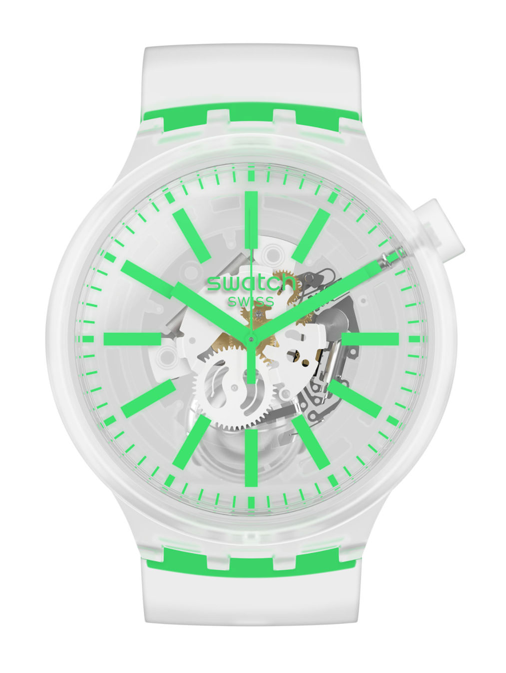 Swatch Big Bold Greeninjelly SO27E104 Unisexuhr