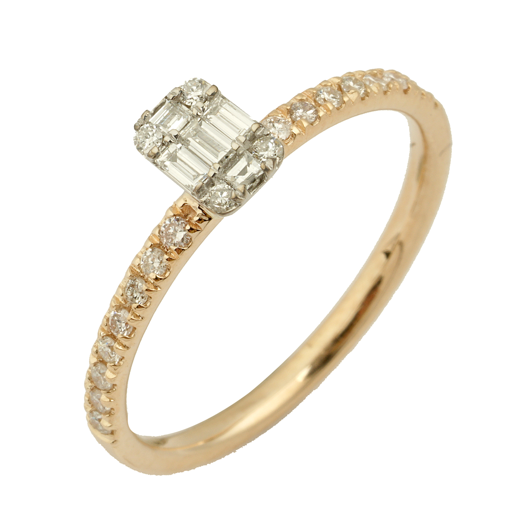 RingPdnt846vKYQqs Brillant Ring 585/- Gelbgold EXR4201