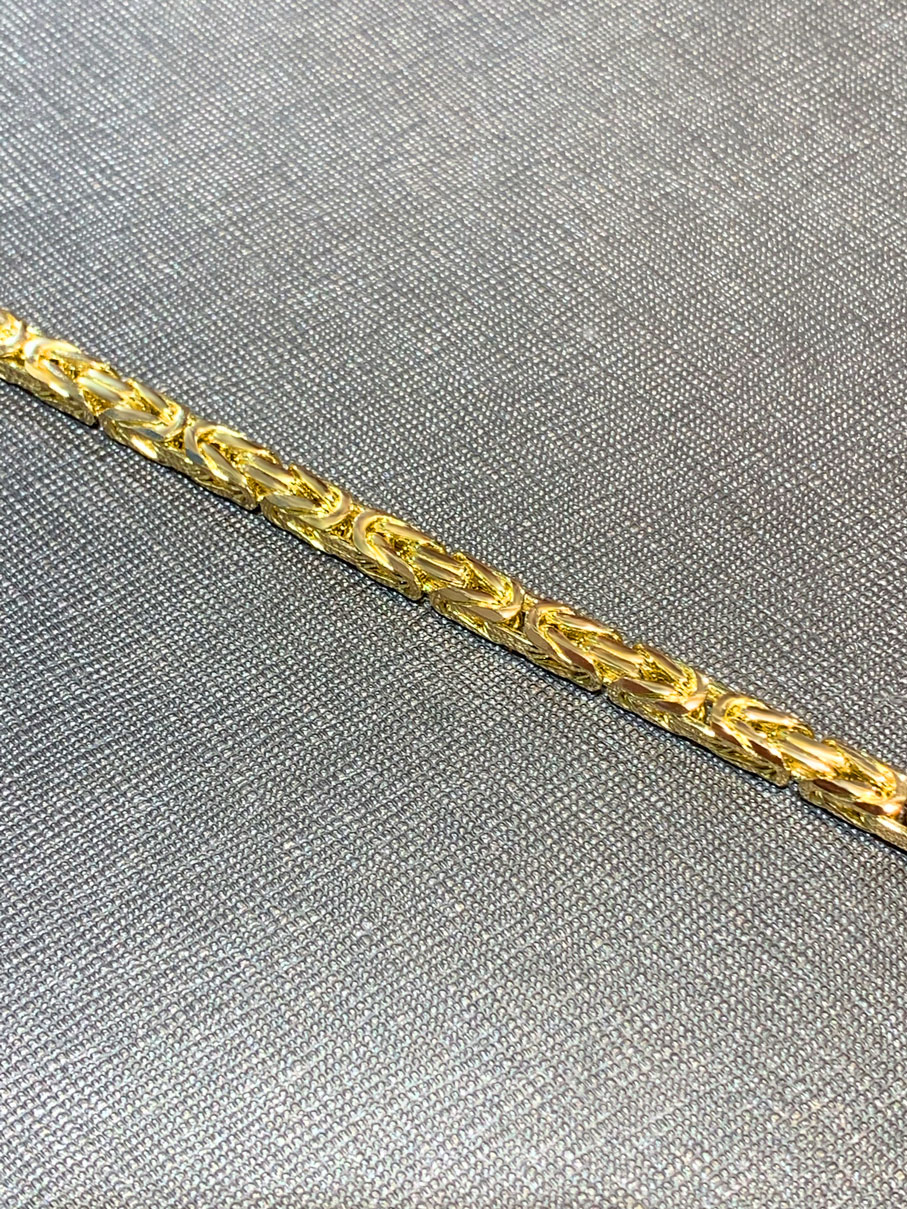 Massiv König Goldarmband 585er Gold EXB4141