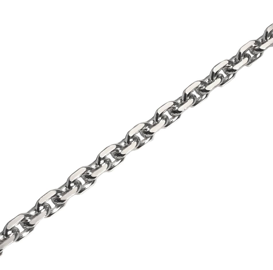 Ankerkette diamantiert 4mm massiv 925 Silber