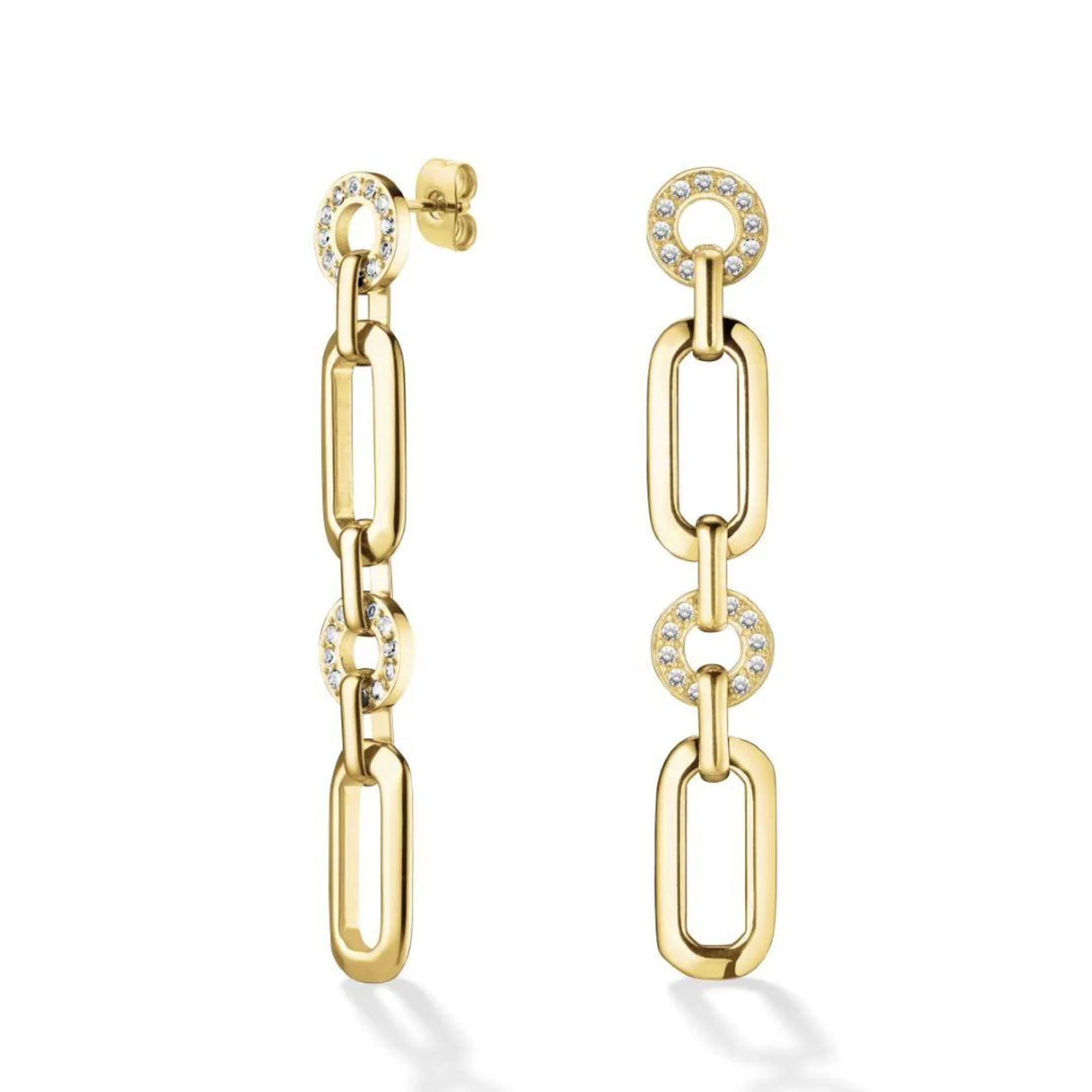 Rosefield Octagon Kristall Ohrringe