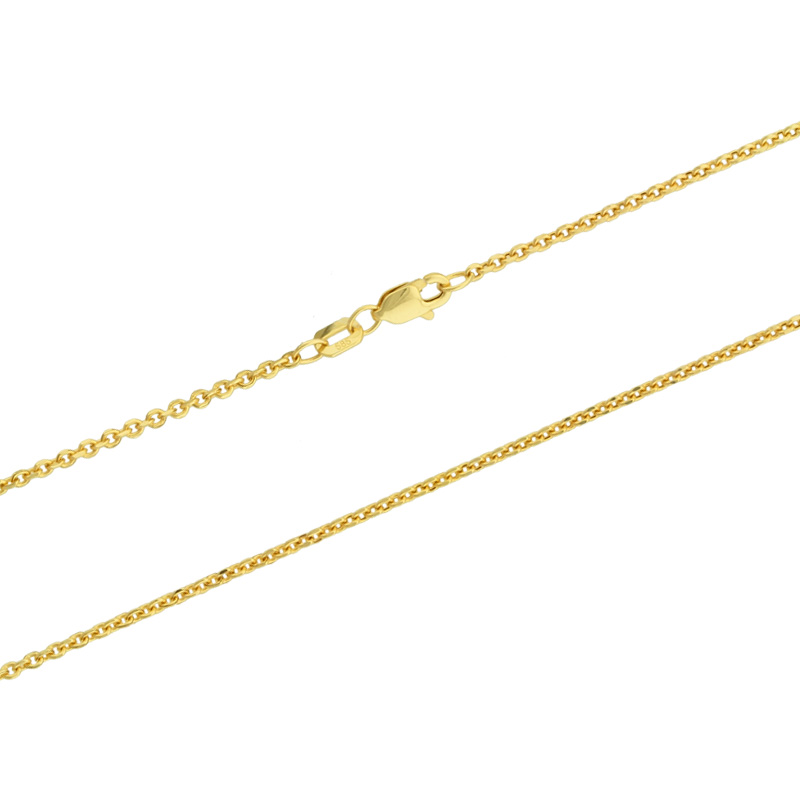585er Goldkette Ankerkette diamantiert 1,7mm Gelbgold