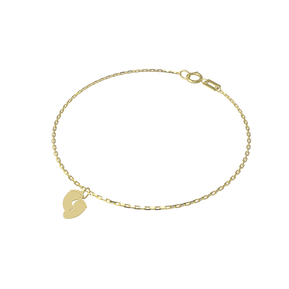 Füße Armband 585 Gold AEA254 Füße Armband 585 Gold AEA254