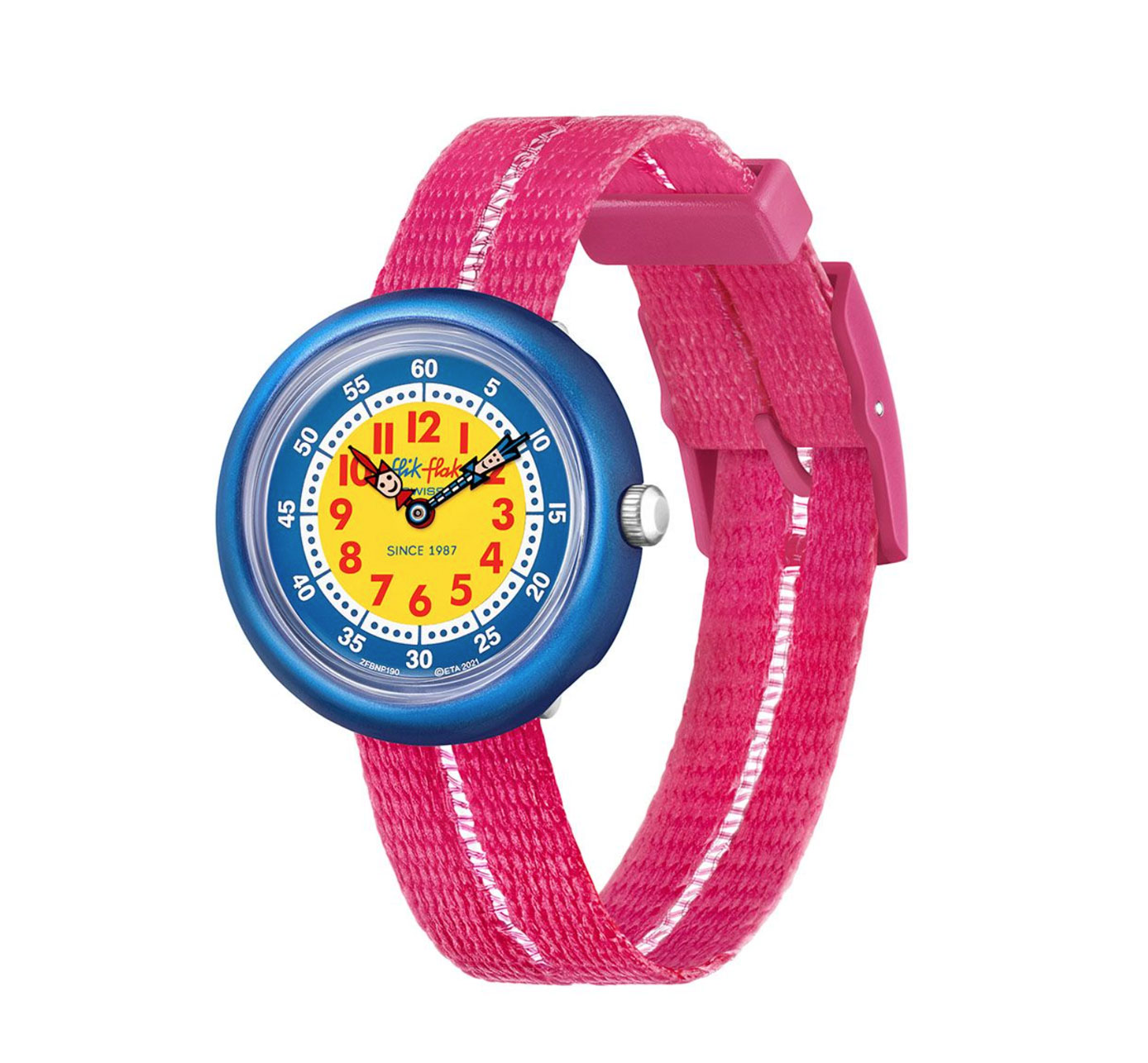 FLIK FLAK Retro Pink Kinderuhr FBNP190