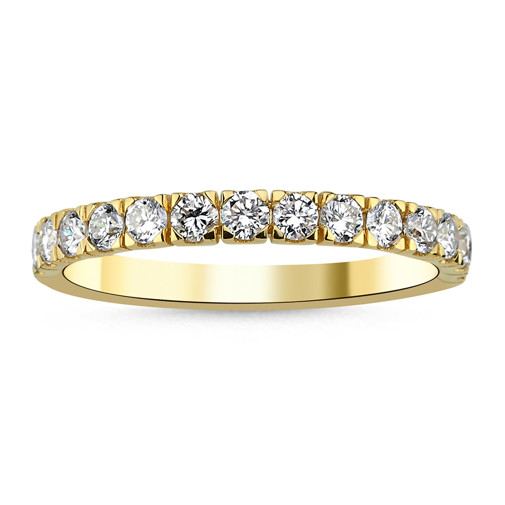 Memoire Eternity Ring 585/- Gold 0,56ct. Brillanten