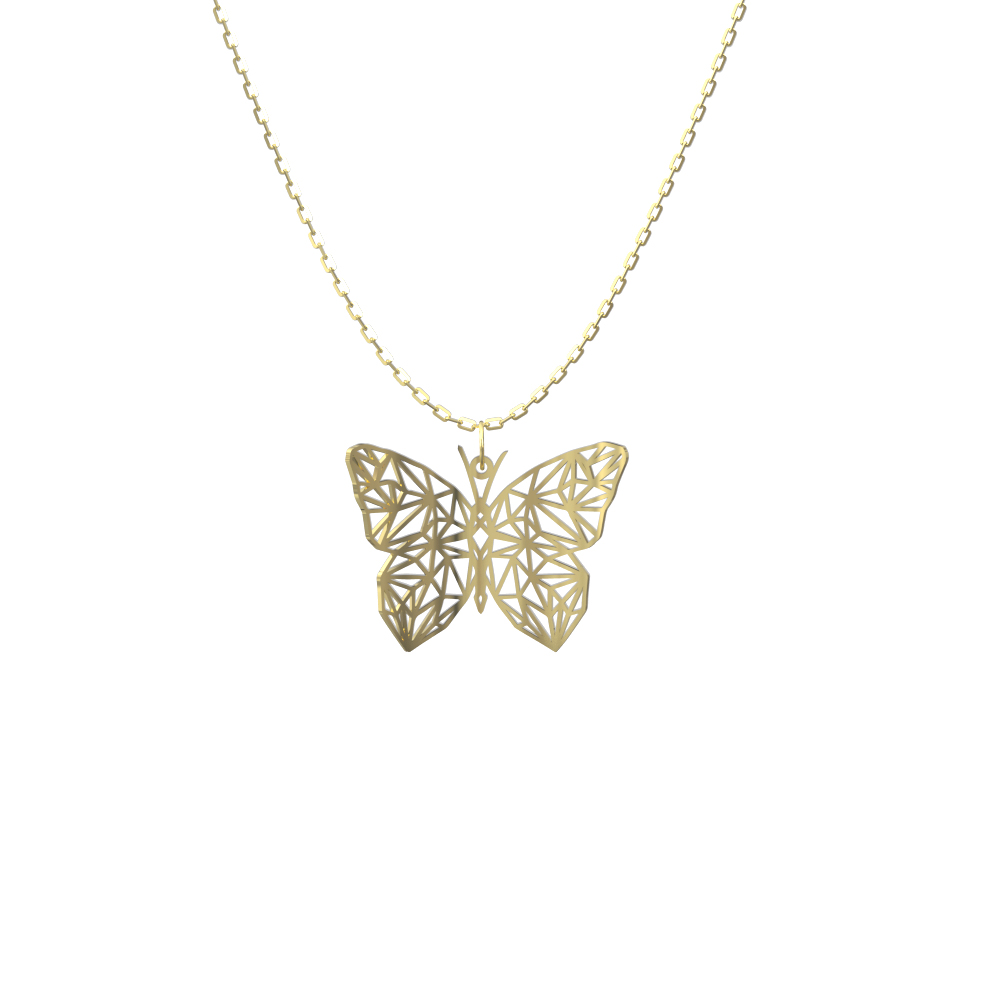 Schmetterling Tier Anhänger Ornament 585 Gold AEAN248