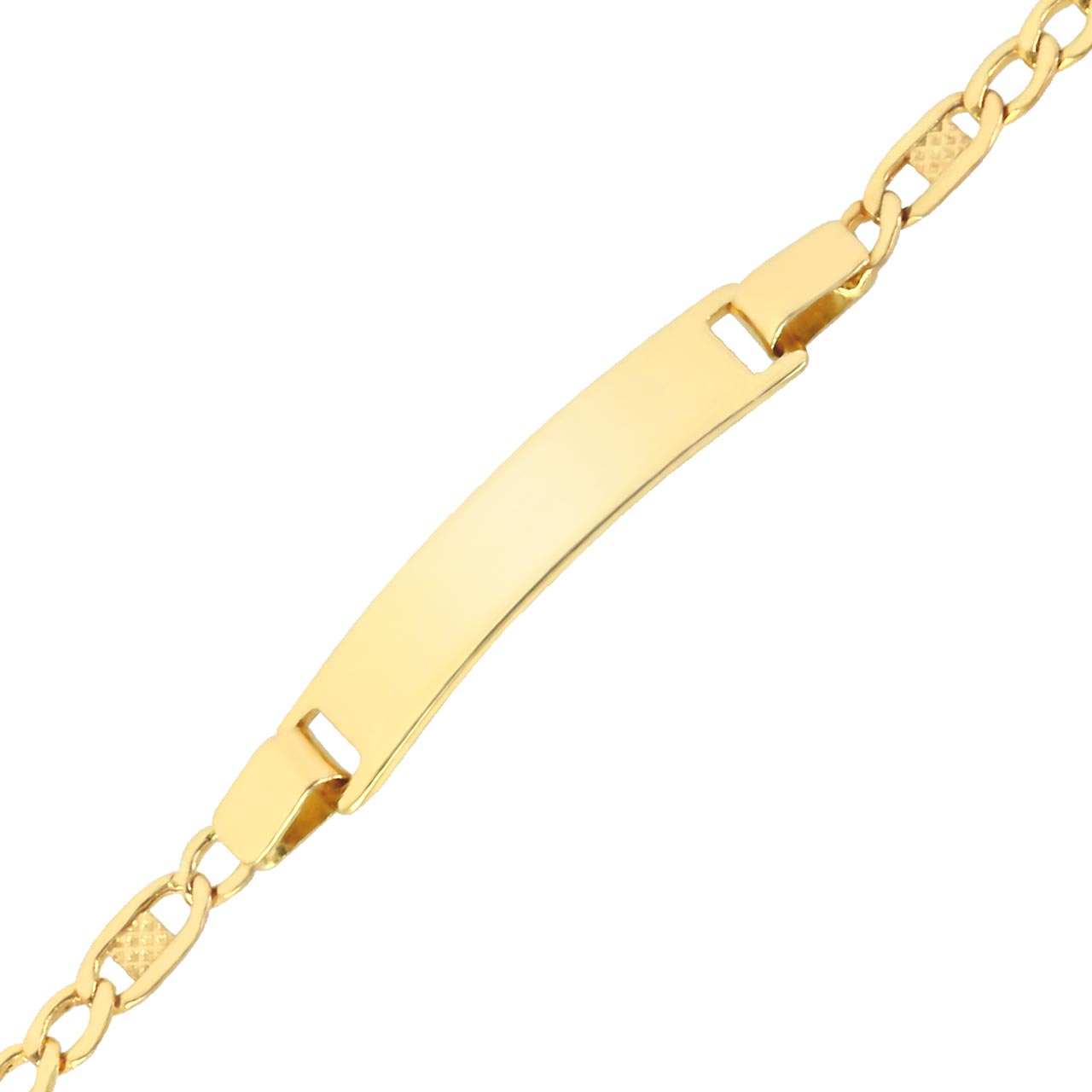Gravur Ident Armband 585er Gold
