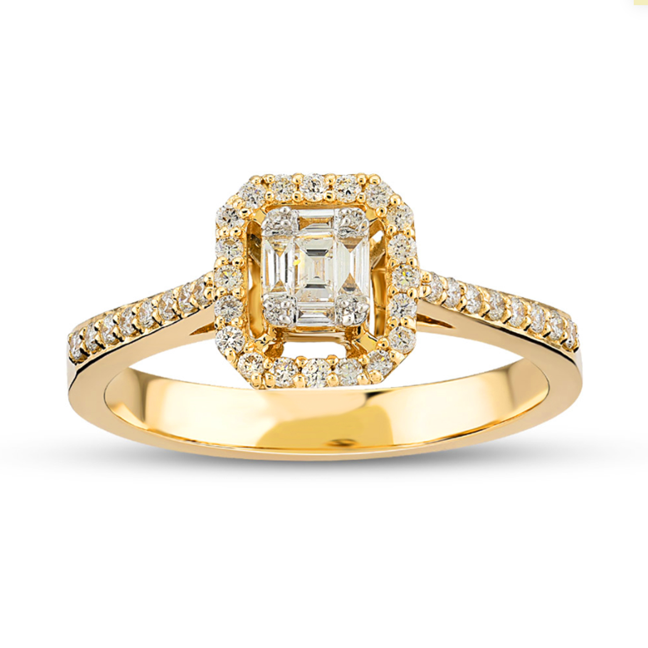 Brillant Ring 585/- Rosegold EXR4100