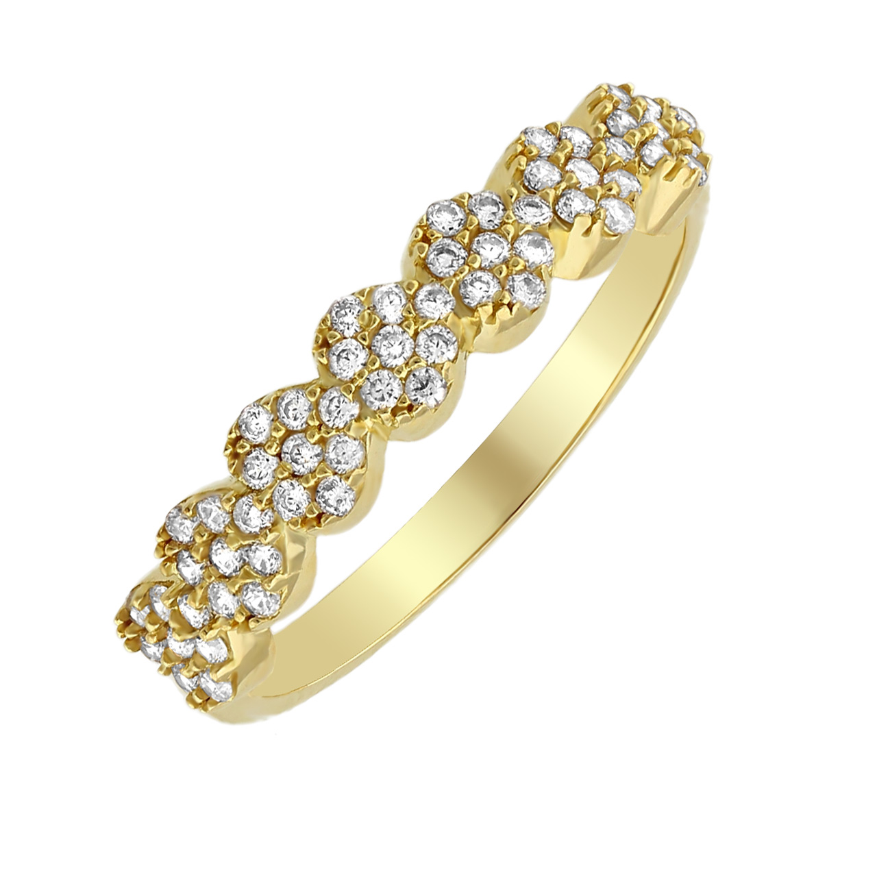 Goldring 585er Goldschmuck Damenring Verlobungsring