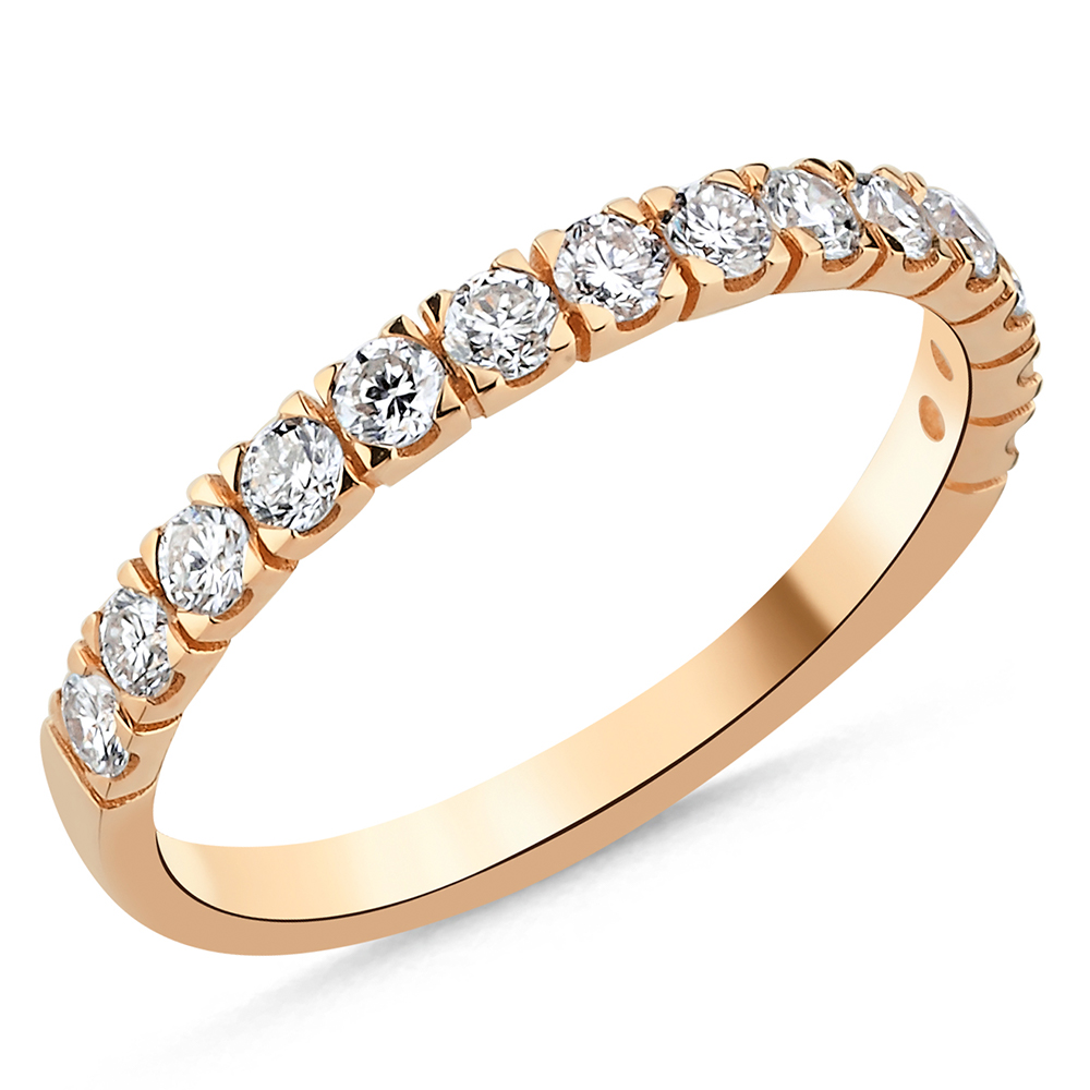 Memoire Eternity Ring 585/- Gold 0,56ct. Brillanten