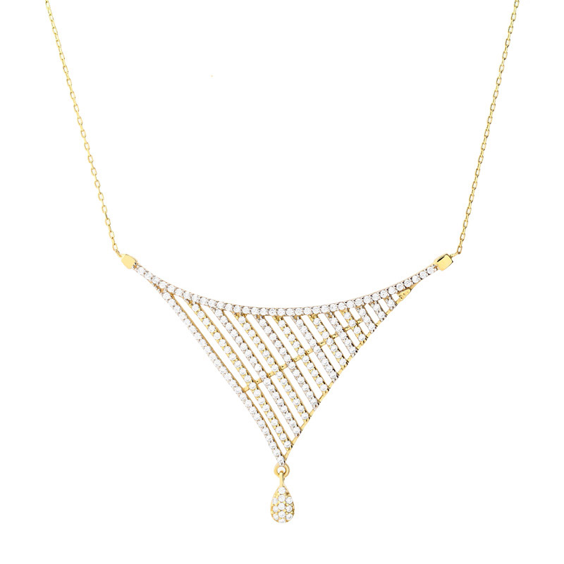 Goldcollier Halskette 585er Gold, 46cm