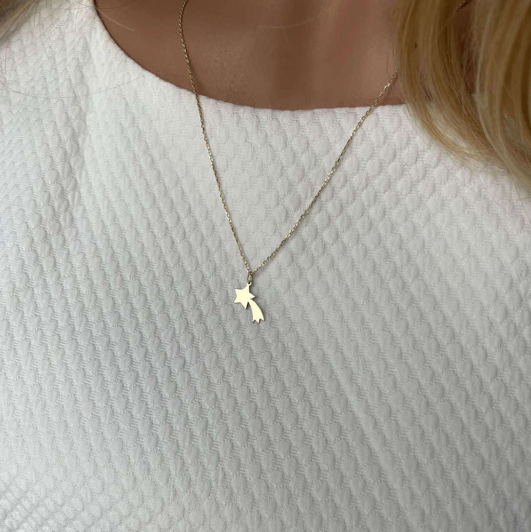 Aurelie Emotions Sternschuppe Anhänger 585 Gold AEAN216