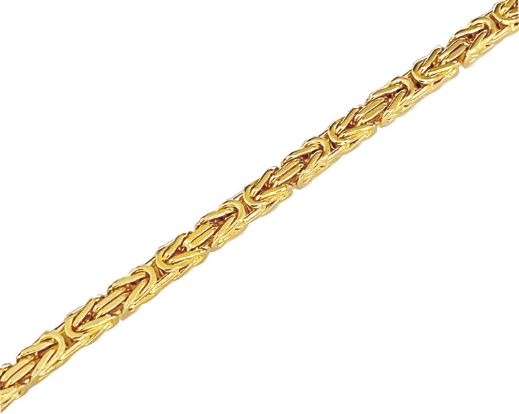 KettenoV1J1AzMrBXcc Königsarmband massiv 3,2mm 585 Gelbgold AR16012