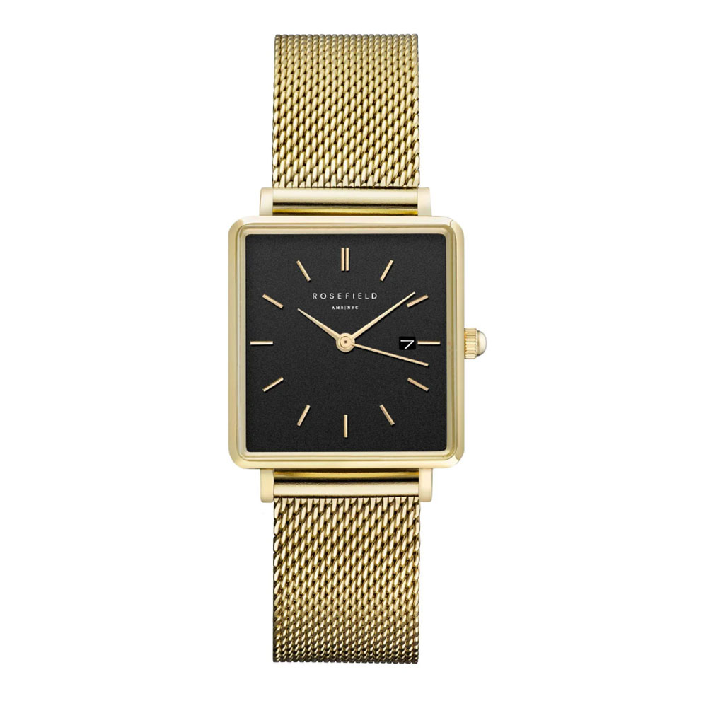 Rosefield Boxy Schwarz Gold Mesh