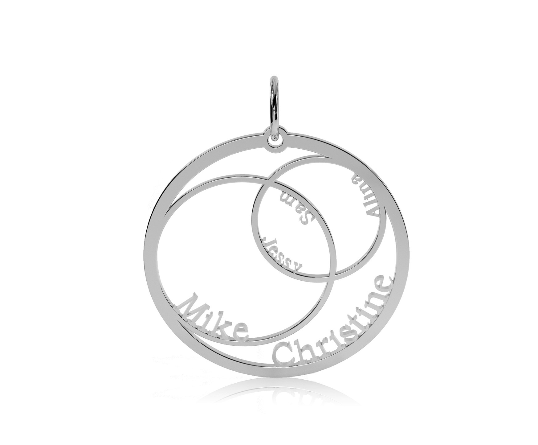 ShopbildYCbpZhOLk9oJd Aurelie Emotions Namenanhänger Kreise 925 Silber AEN104-925S