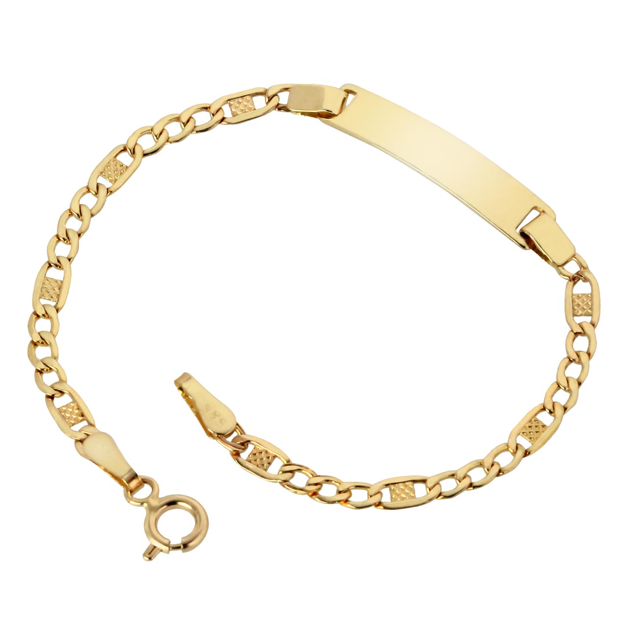 Gravur Ident Armband 585er Gold