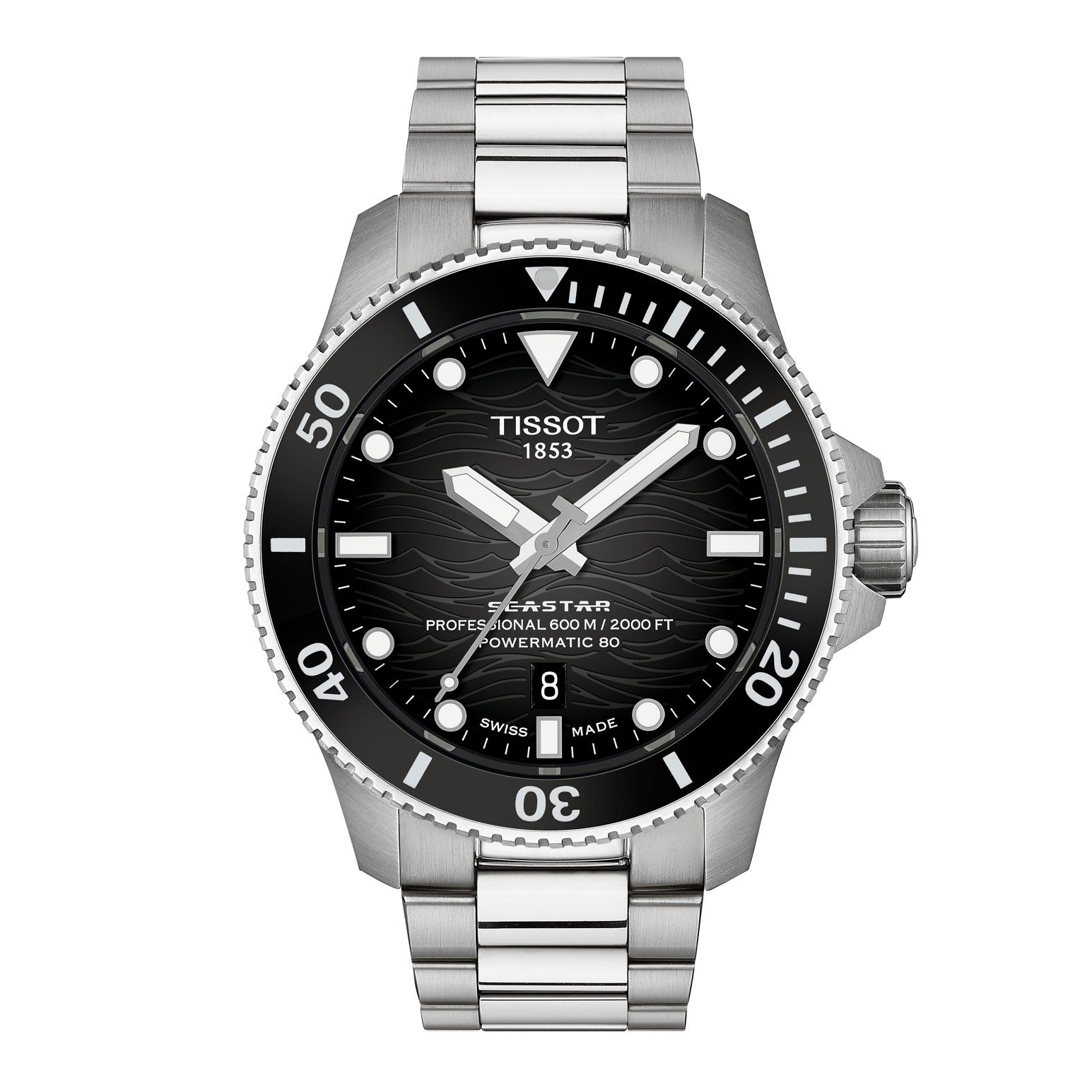 TISSOT Seastar 2000 Professional 44mm Powermatic 80 T120.907.11.051.00
