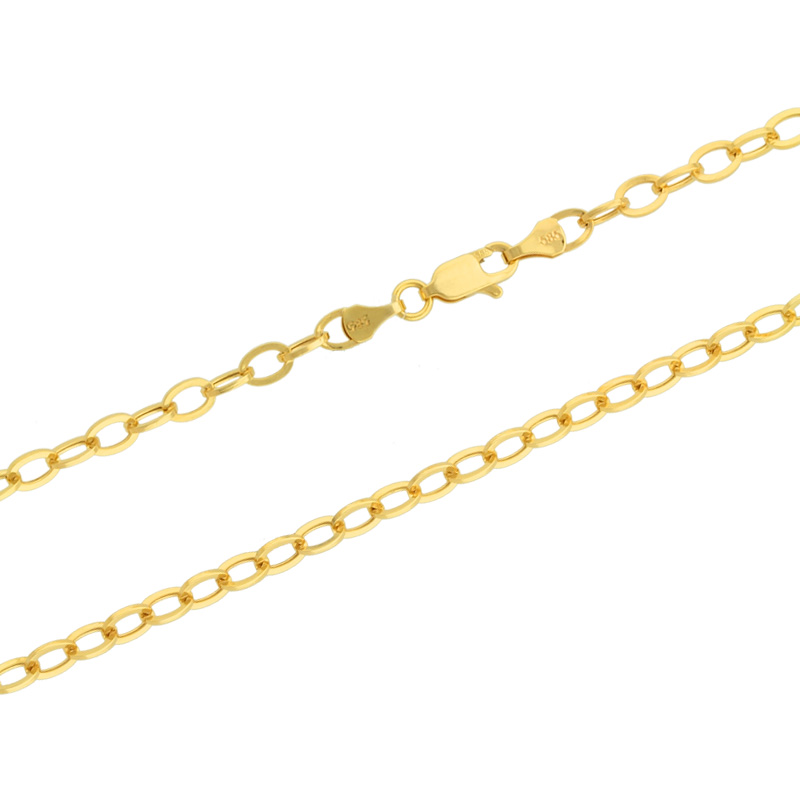 585er Goldkette Ankerkette oval 3,7mm Gelbgold