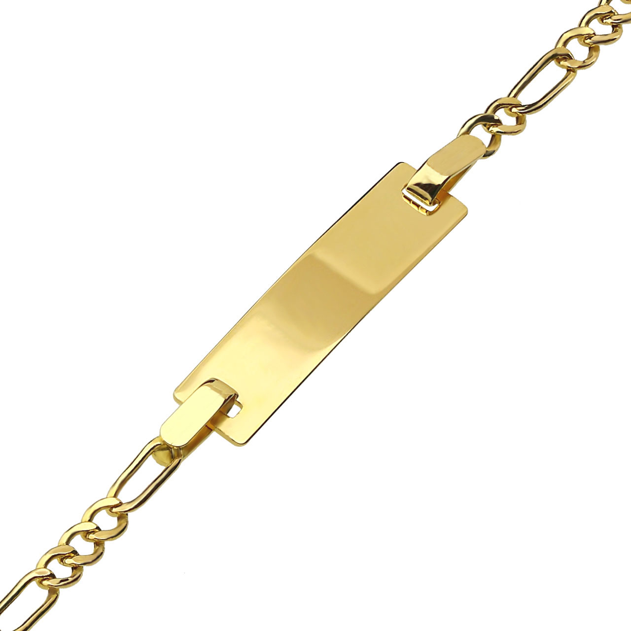 Gravur Ident Armband 585 Gold AR130045