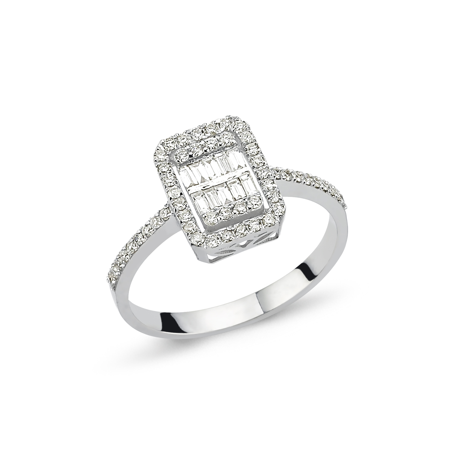 Ring1urR0VeItkv7k Brillant Ring 585/- Weißgold EXR4196