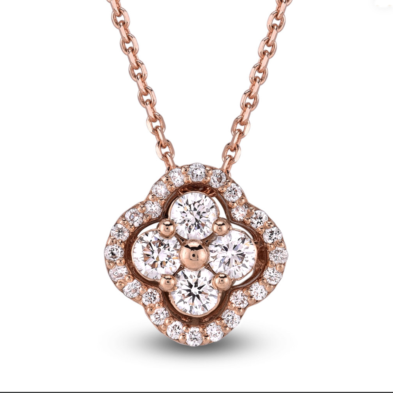 Brillantcollier 750/- Roségold