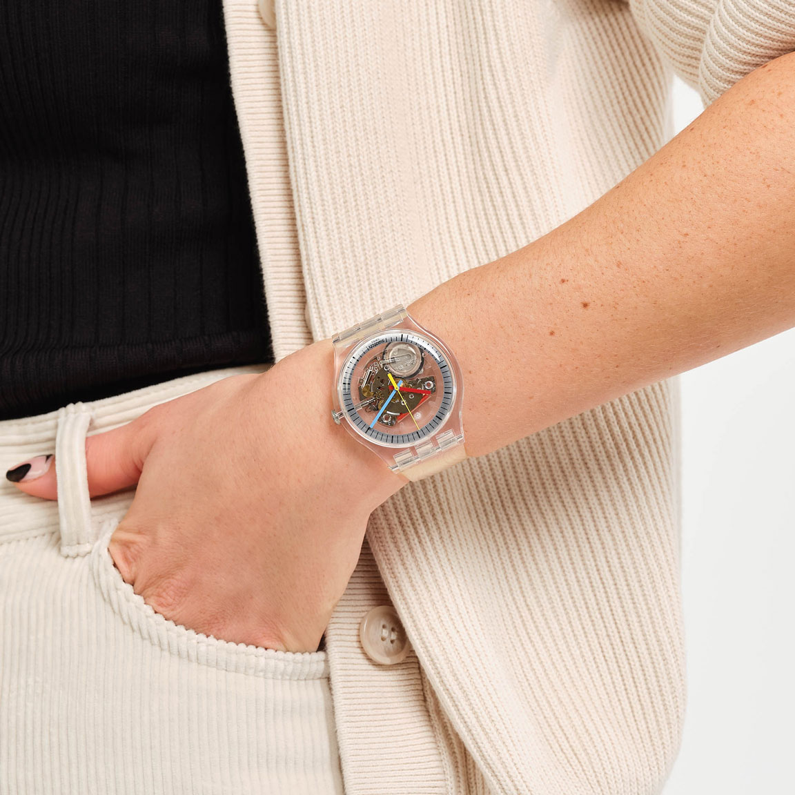Swatch Clearly New Gent SO29K100-S06