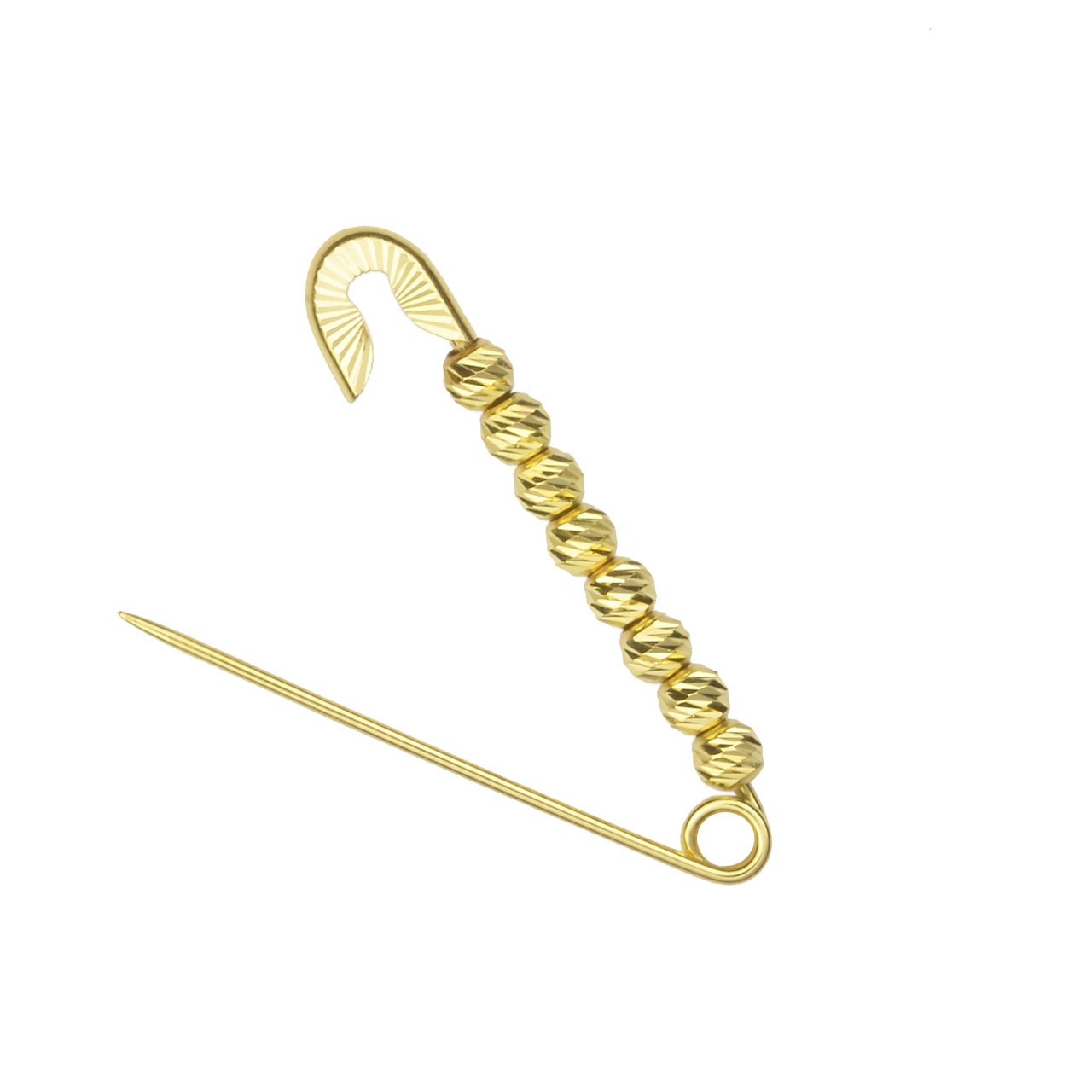 585 Gold Brosche Sicherheitsnadel