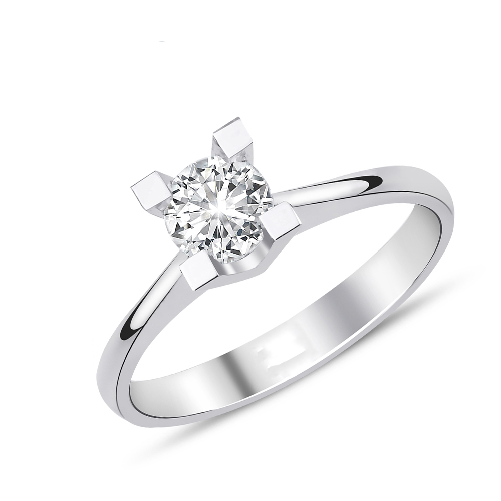 RingMkQKRJ7JuKnsq Solitär Brillant Ring 585/- Weißgold EXR4246