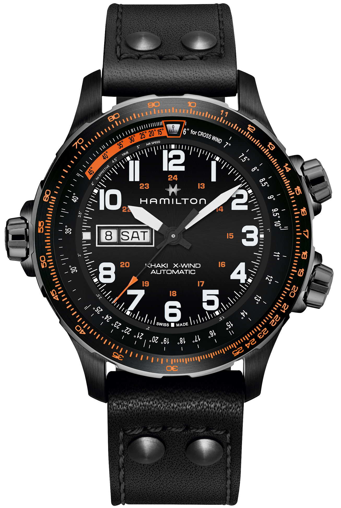 HAMILTON Khaki Aviation X-Wind Day Date Auto Herrenuhr H77785733