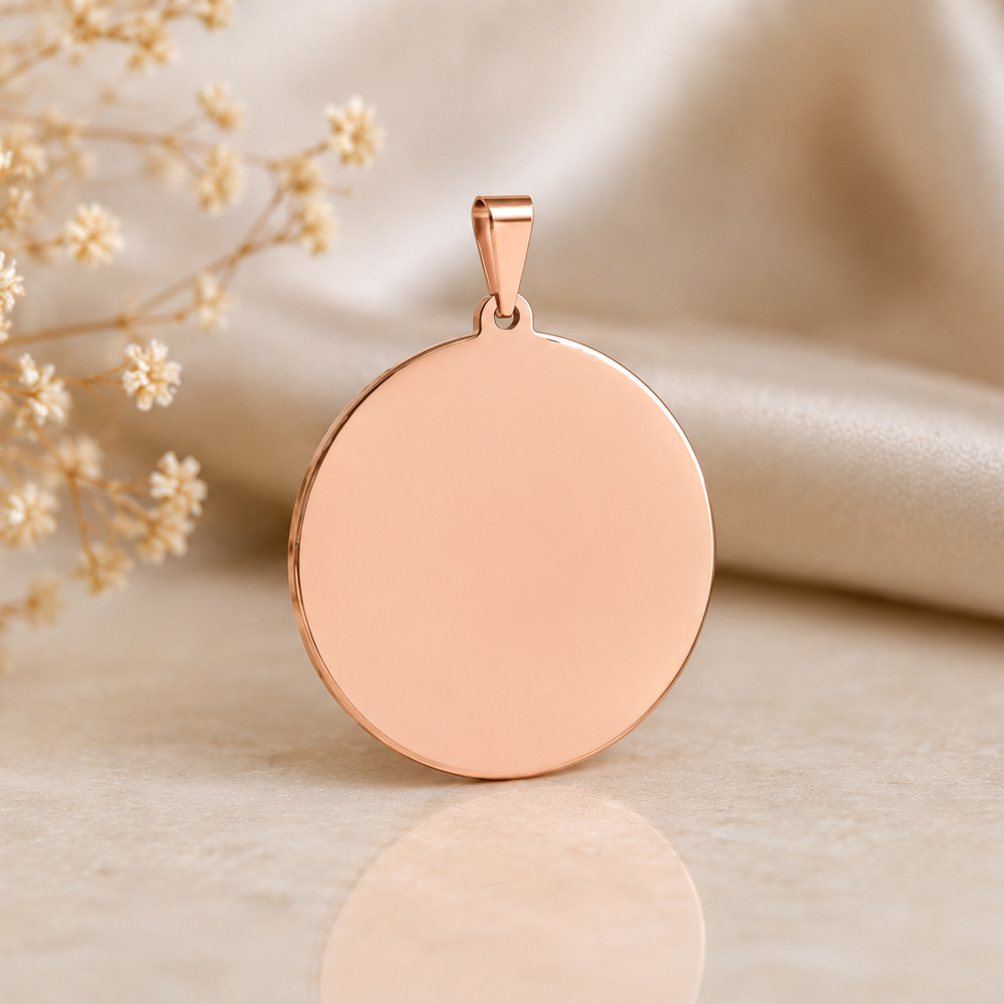 Céline Gravuranhänger /-Plättchen Roségold