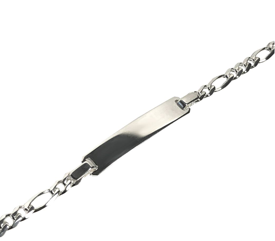 Silber Identarmband Gravurarmband 3mm 925 Sterling Silber ATS0008