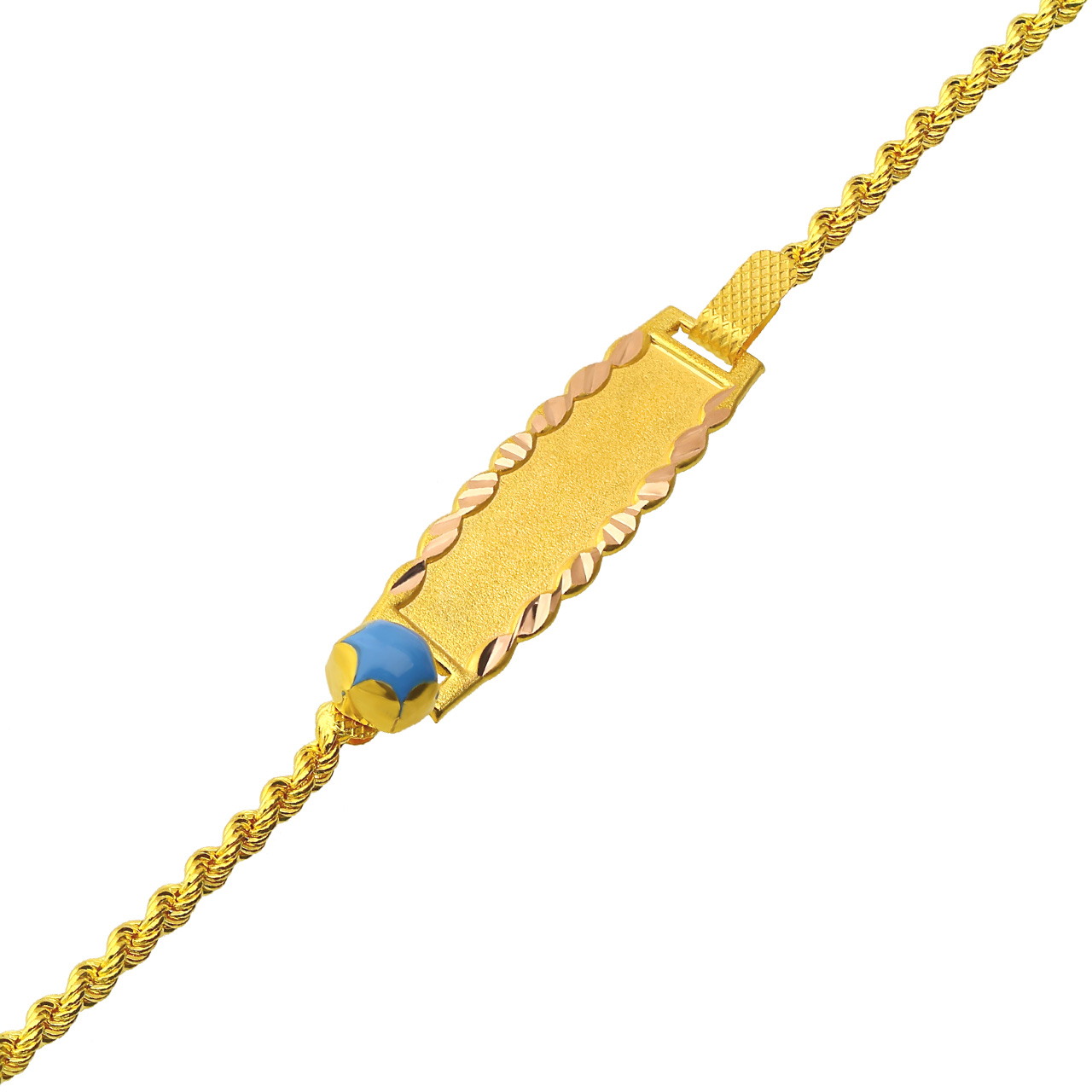 585 Gold Kinderarmband Gravurarmband Babyarmband