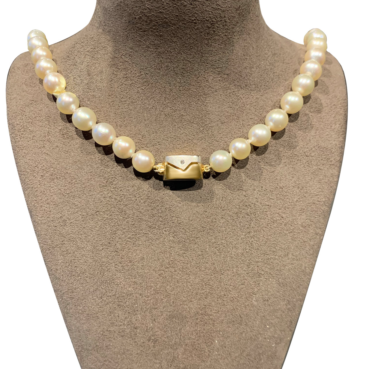 Perlen Collier aus 585/- Gold EXPC4009