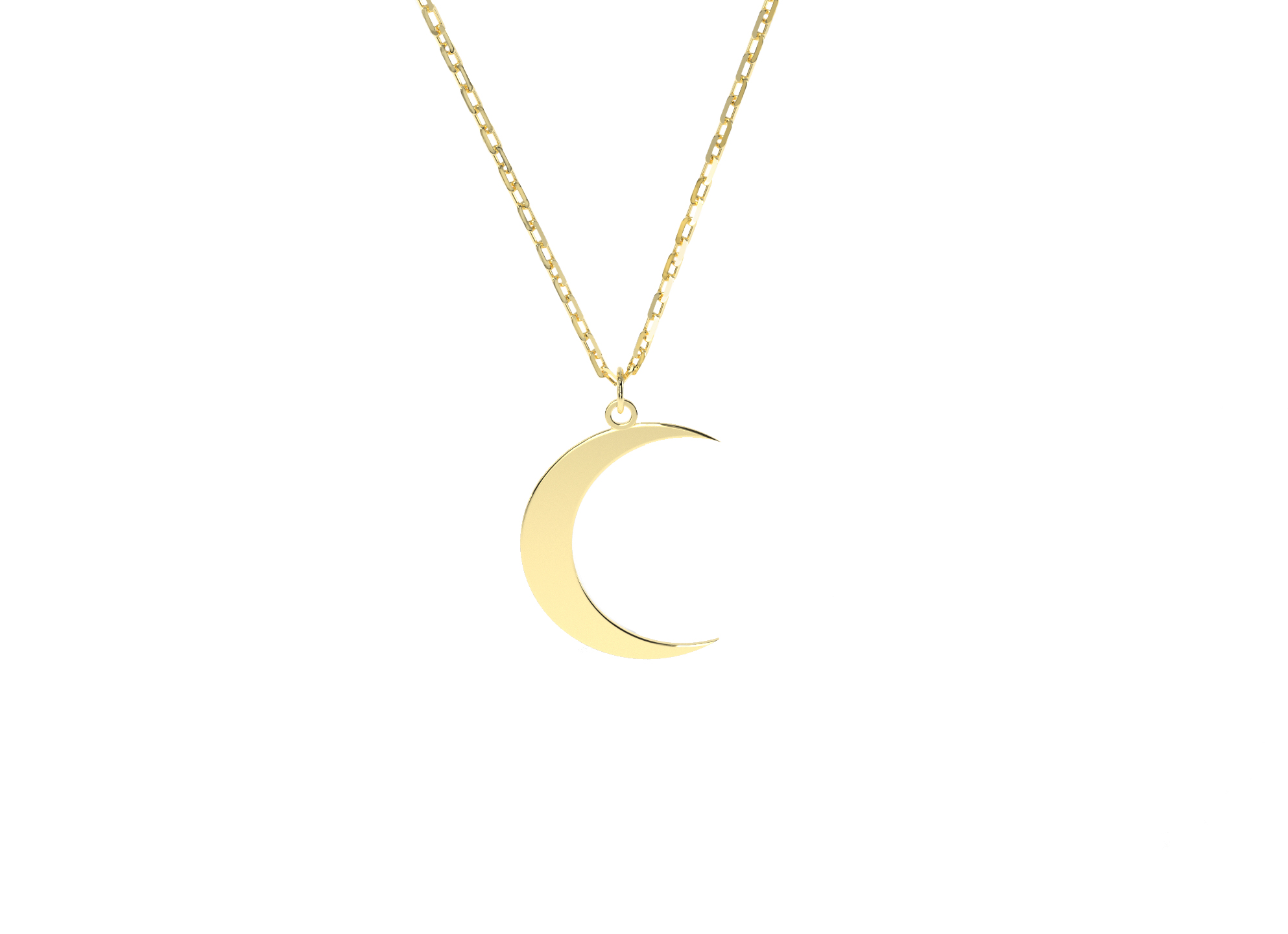 Sichel Mond Anhänger 585 Gold AEAN205