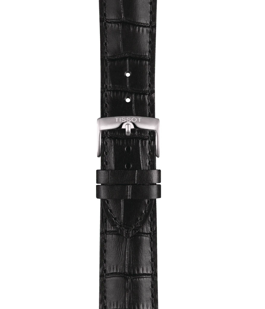 Original Tissot Lederarmband 22mm Schwarz T852041653