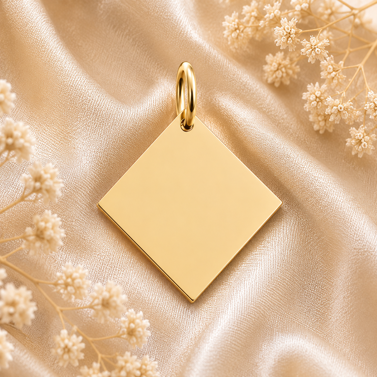 Denise Gravurplatte Gravuranhänger 585 Gelbgold