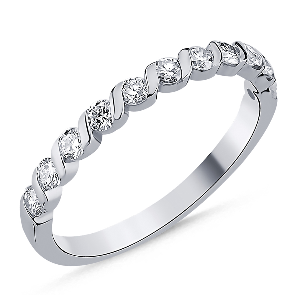 Memoire Eternity Ring 585/- Gold 0,56ct. Brillanten