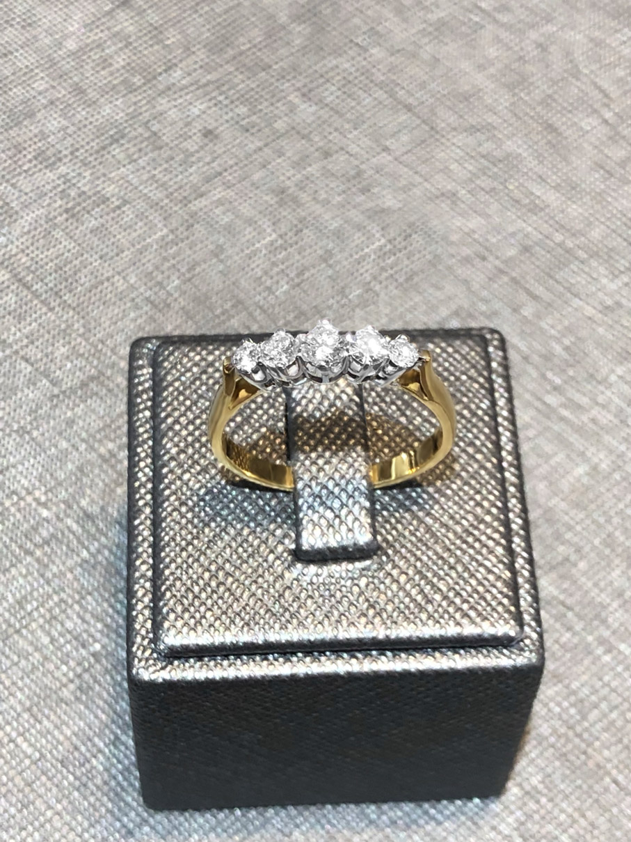 EXR4093_2 0,52ct. Brillant Ring 750/- Gelbgold EXR4093