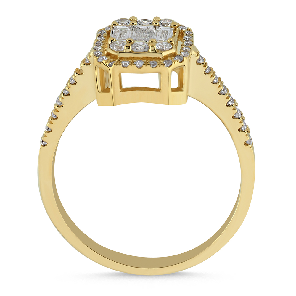 Halo Verlobungsring 585/- Gold 0,26ct. Brillant55