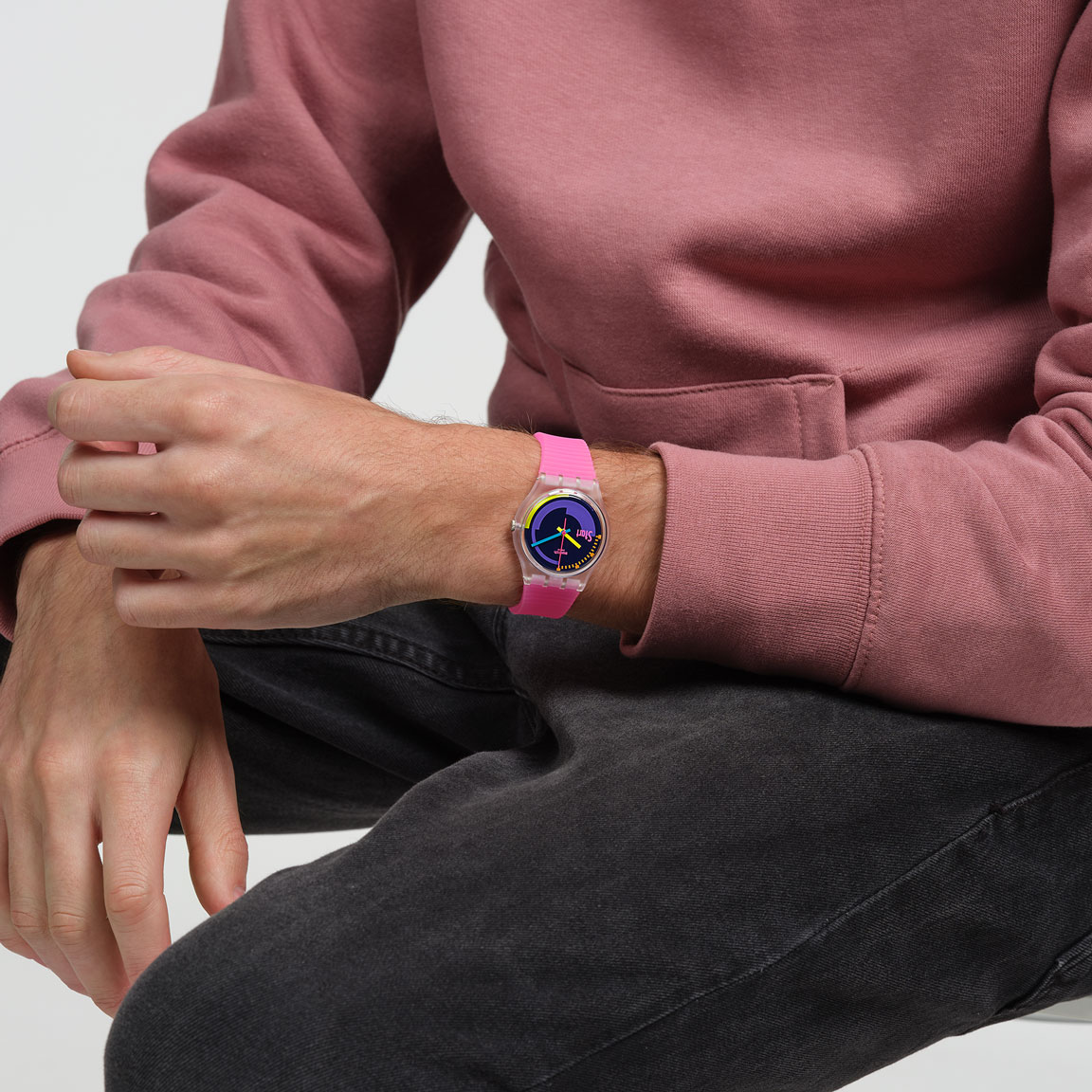 Damenuhr Uhr Neon Pink Uhr Damen ICE-Watch Damenuhr ICE Glitter