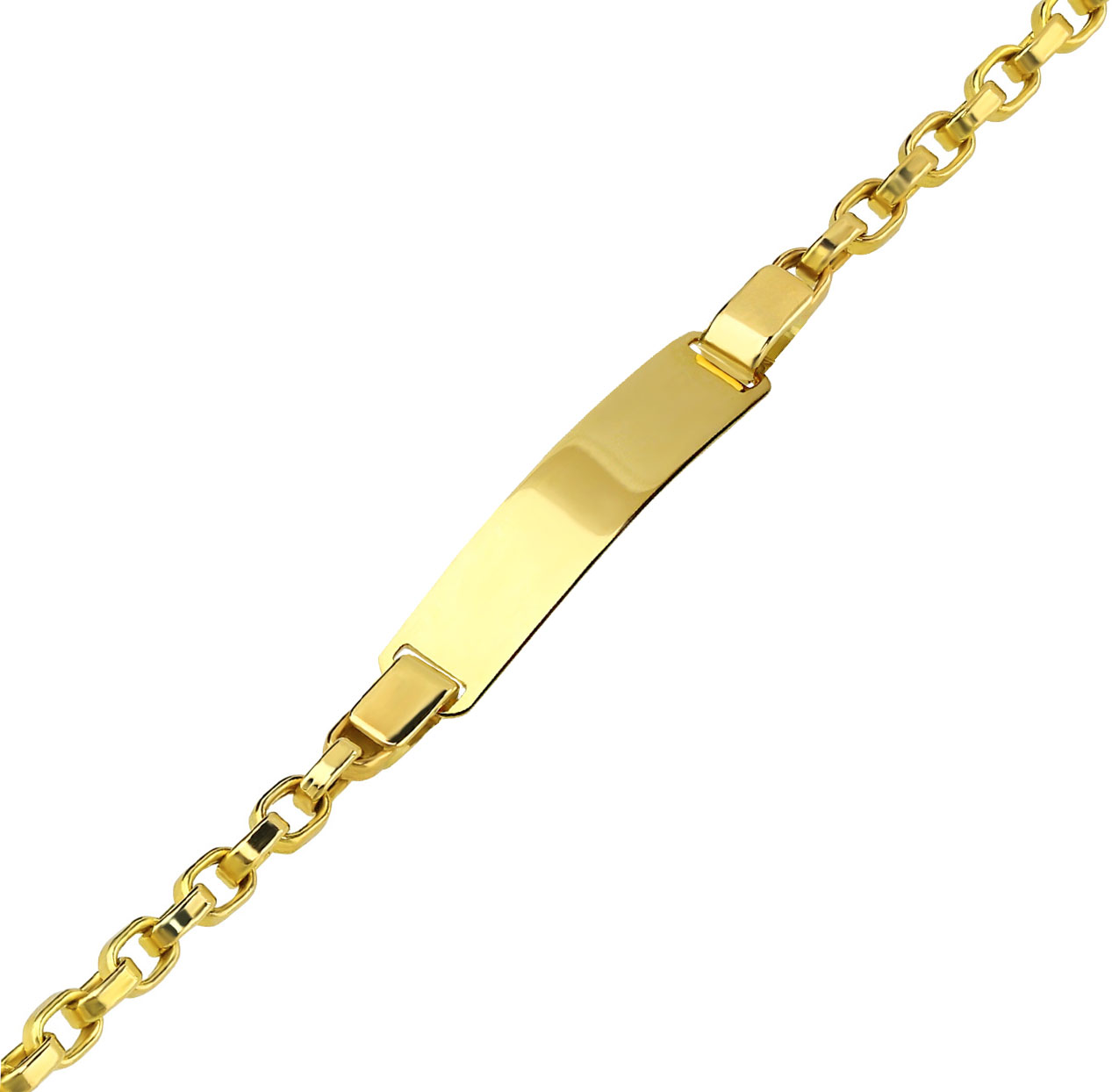 Gravur Ident Armband 585 Gold AR130053