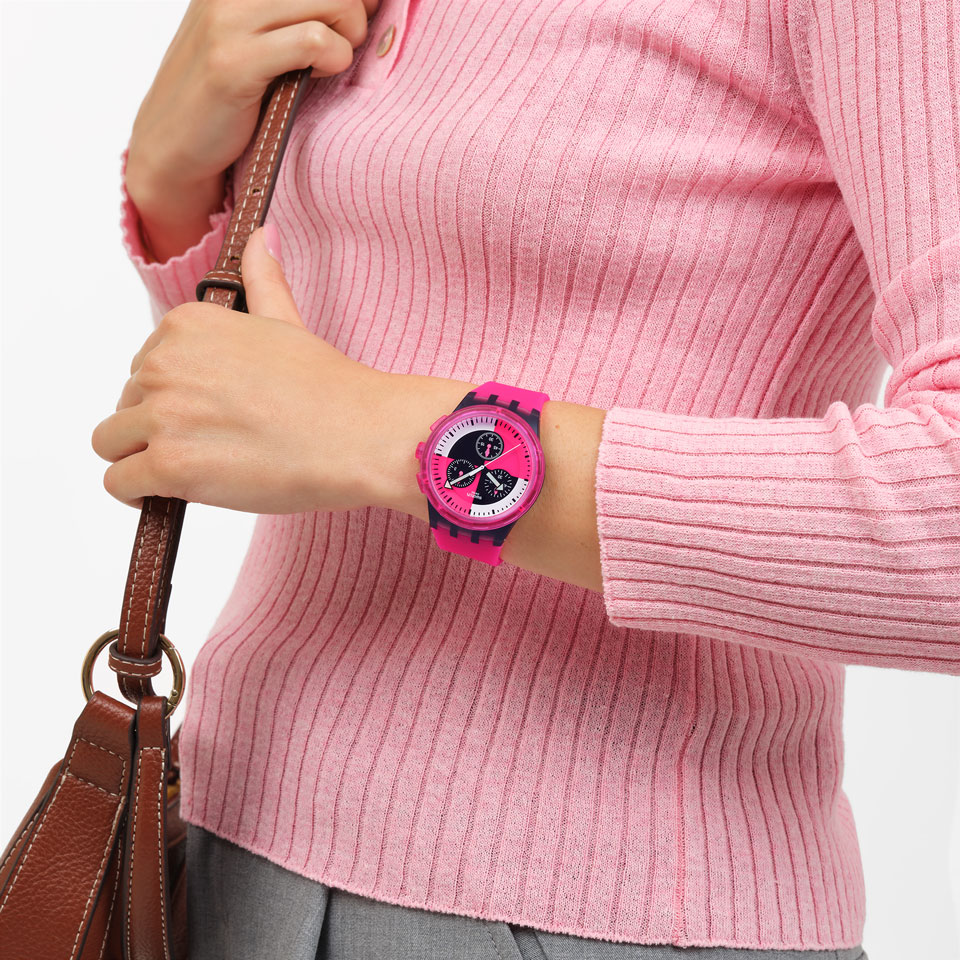 Swatch Fuchsia Lines SUSB110