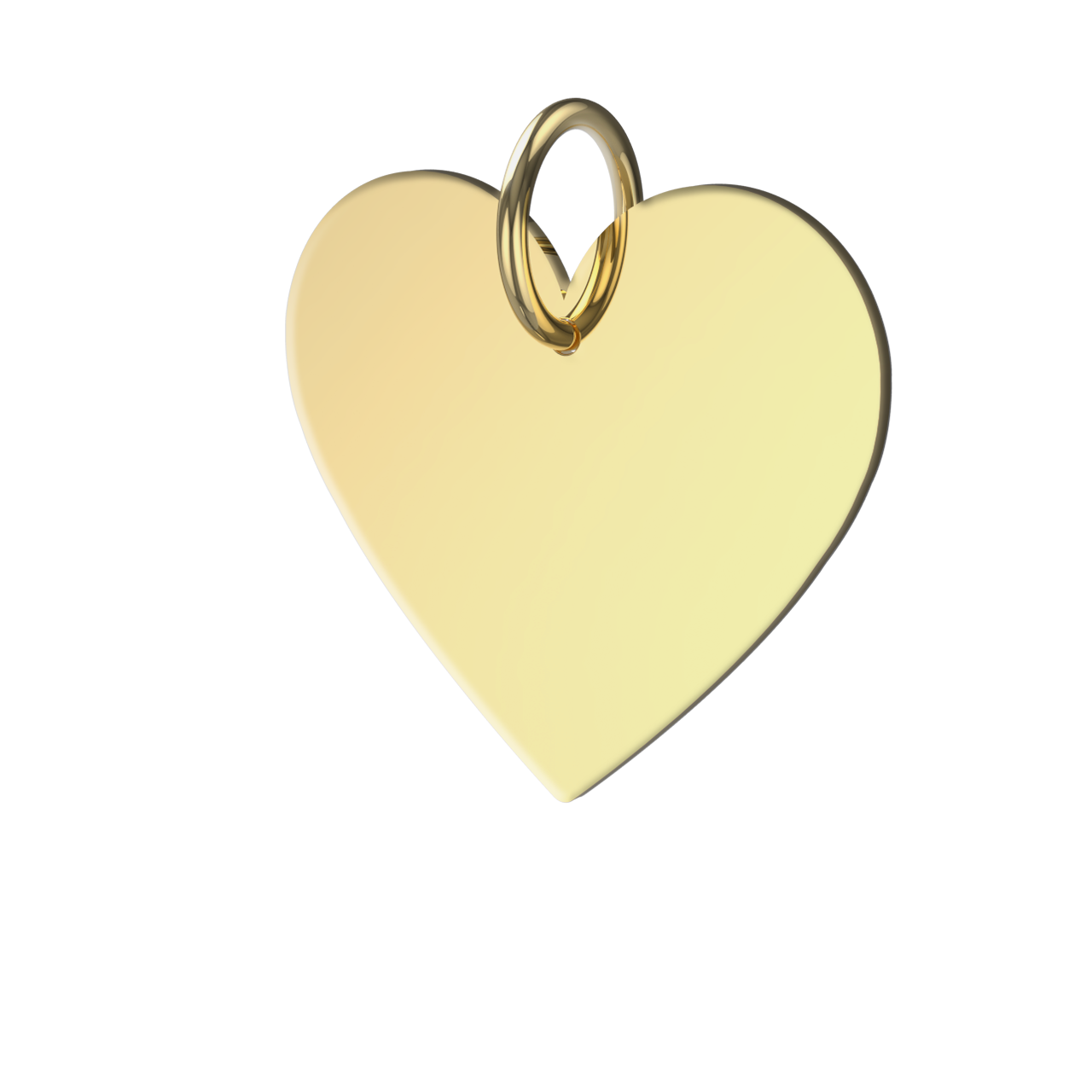 Herz Gravurplatte Gravuranhänger 585 Gold