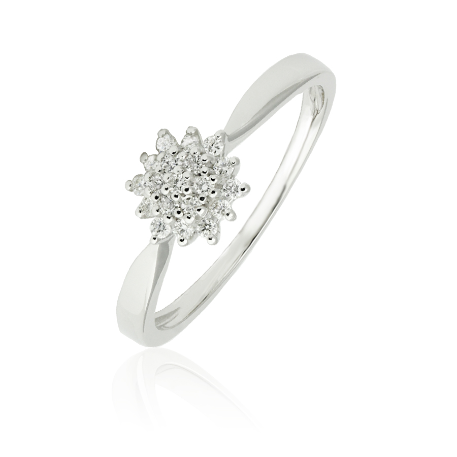 RD9010 750/- Weißgold Ring mit Brillant RD9010
