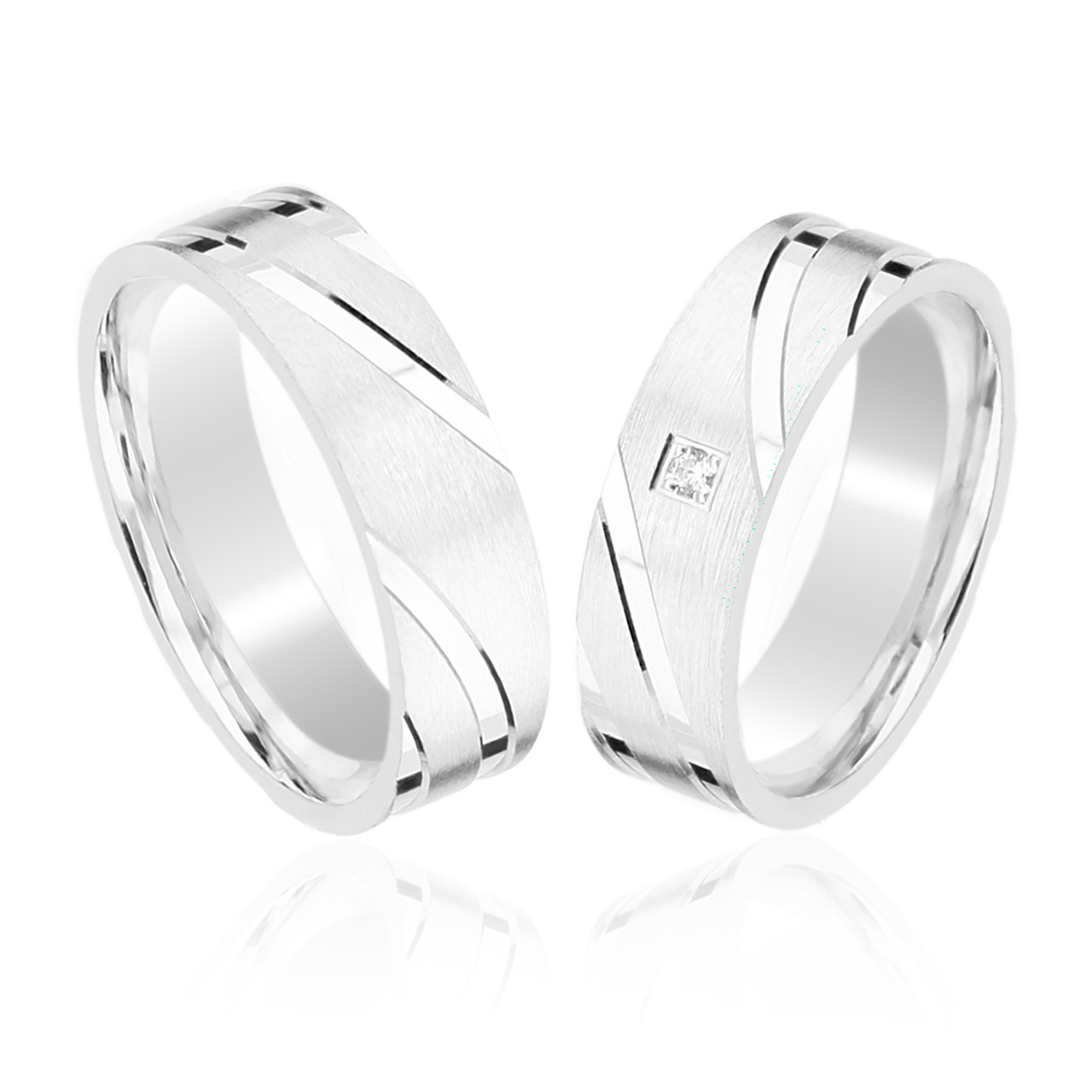 Silber Freundschaftringe, Eheringe aus 925er Silber