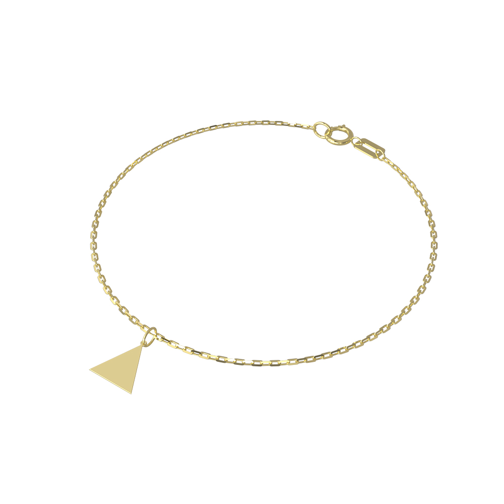 Dreieck Armband 585 Gold AEA240