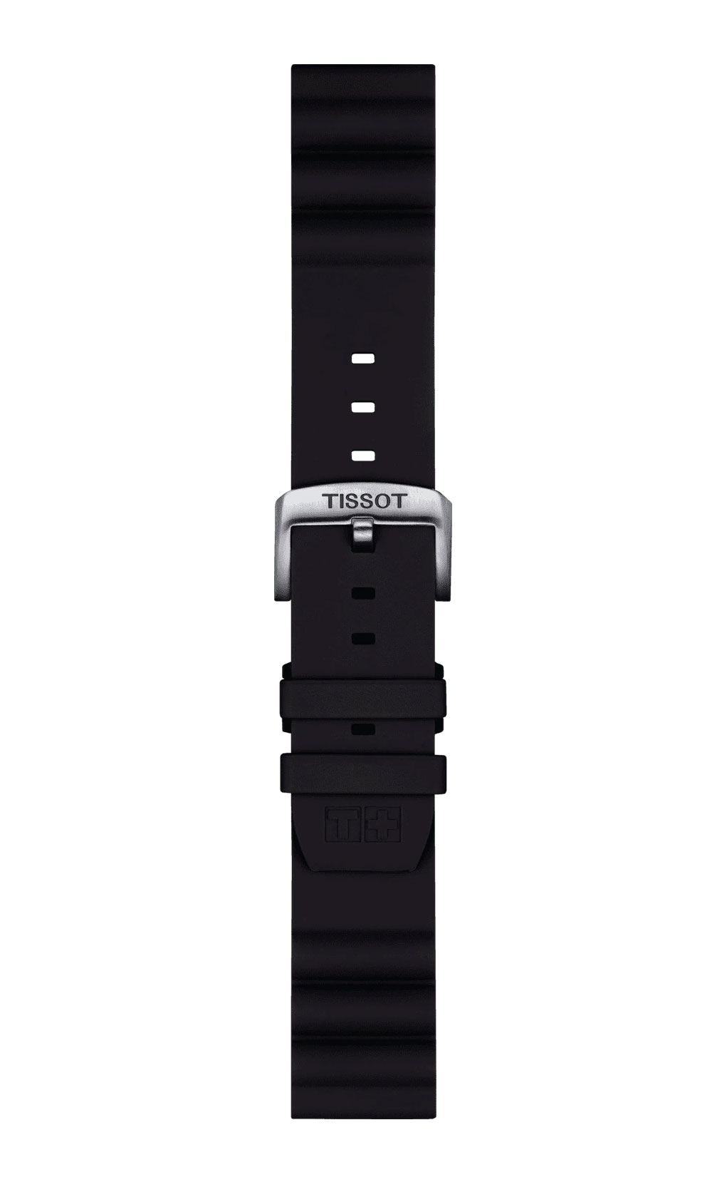 Original Tissot Silikonarmband 22mm Schwarz T852.047.179